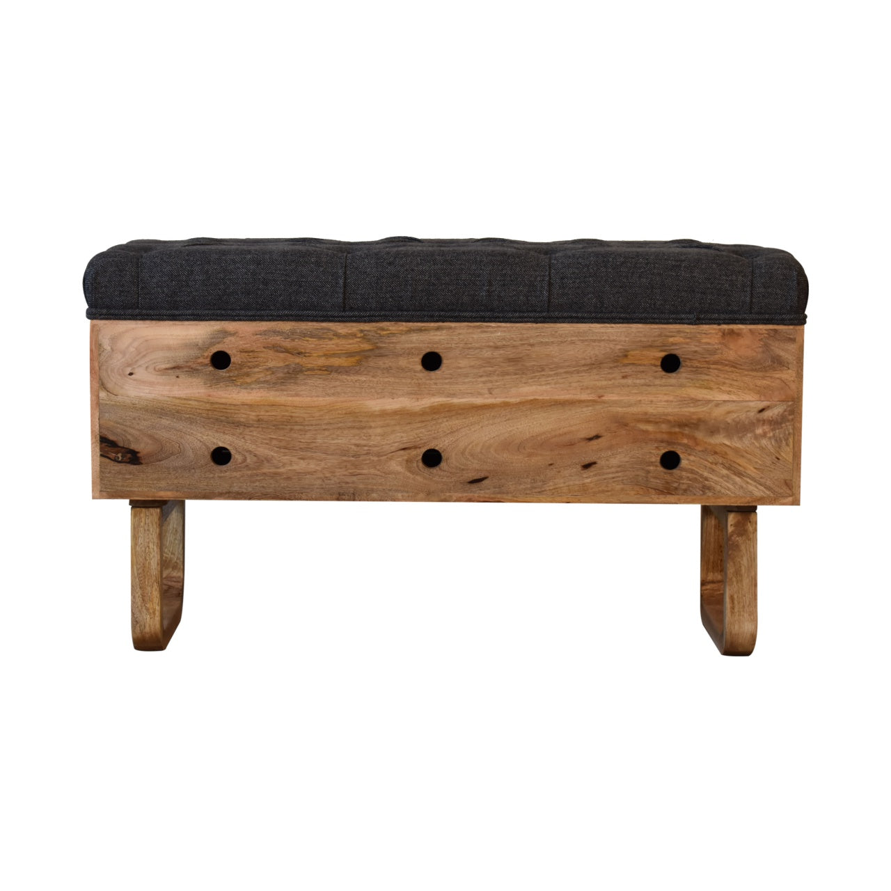 'U' Black Tweed Diamond Bench