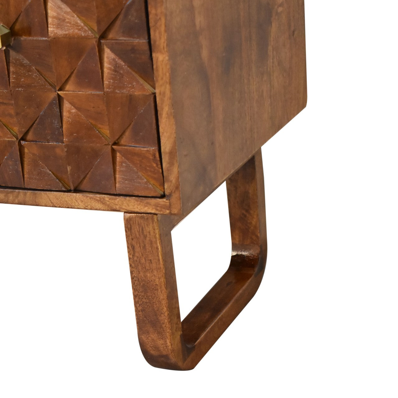 'U' Chestnut Diamond Bench