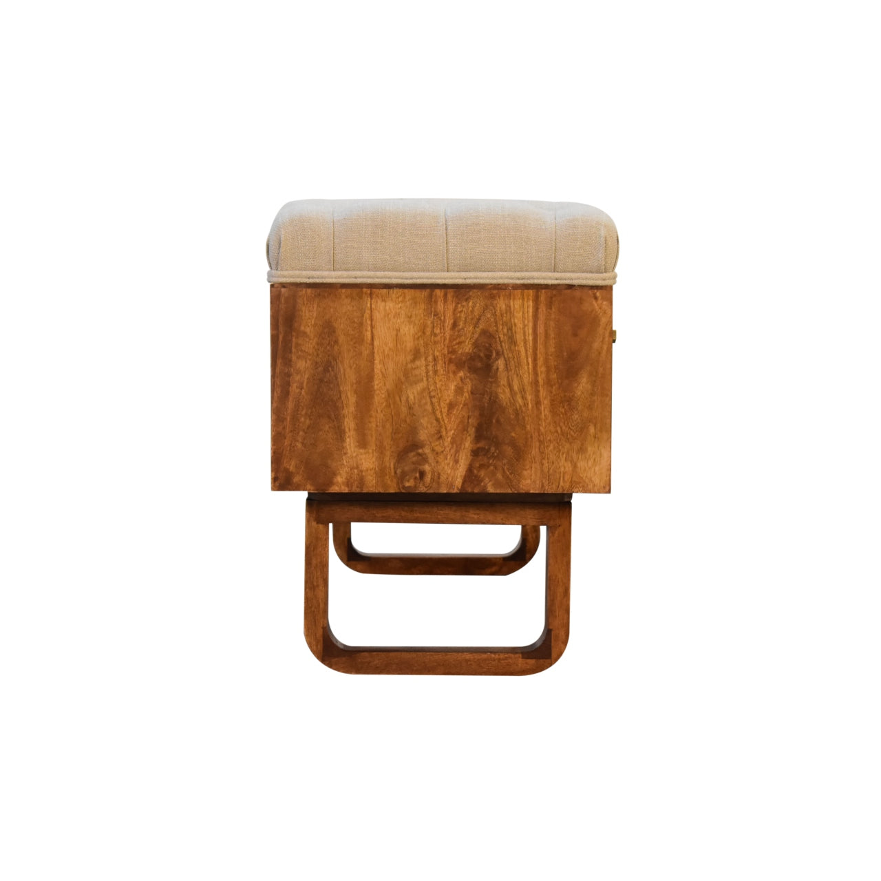 'U' Chestnut Diamond Bench