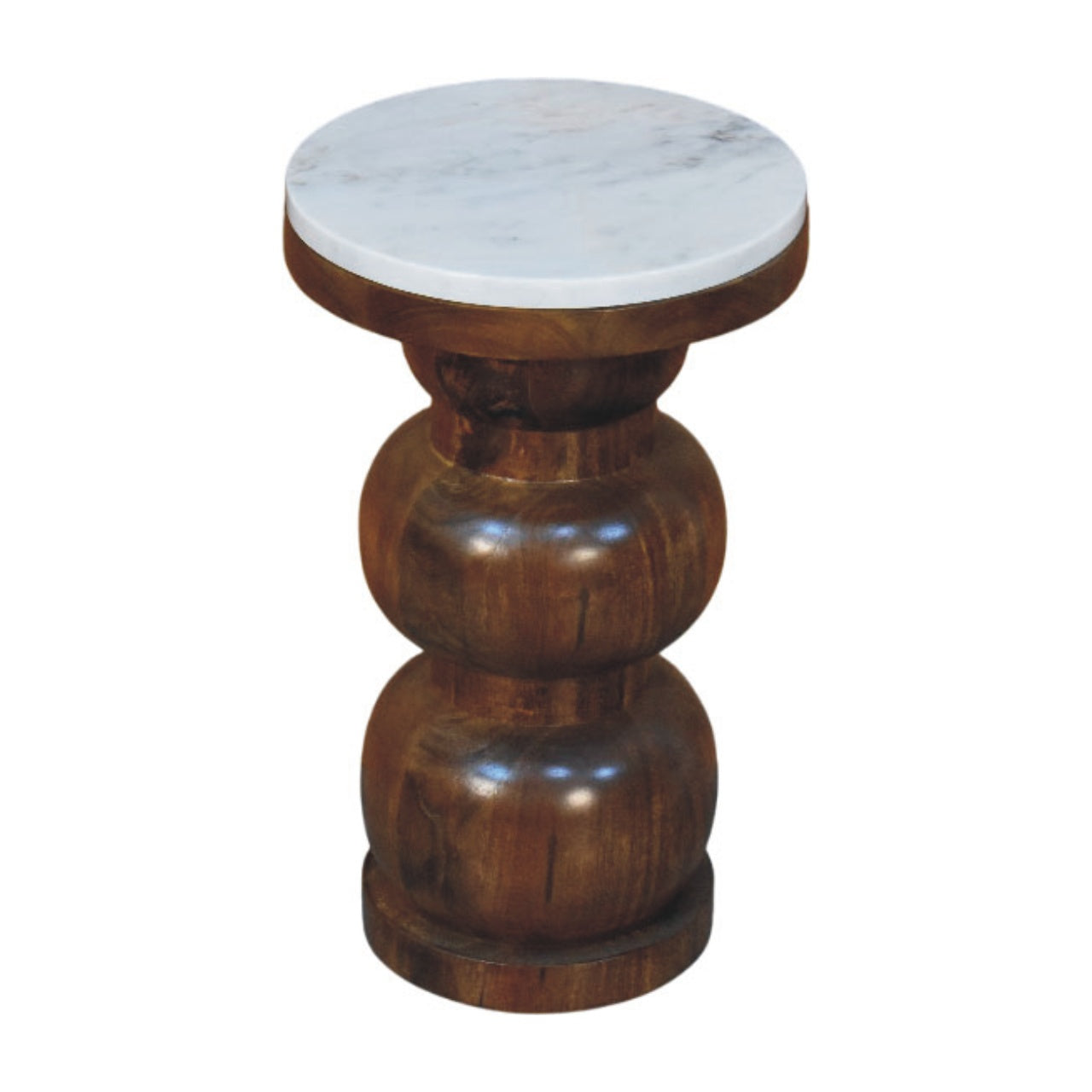 Marble Top Bulla Side Table