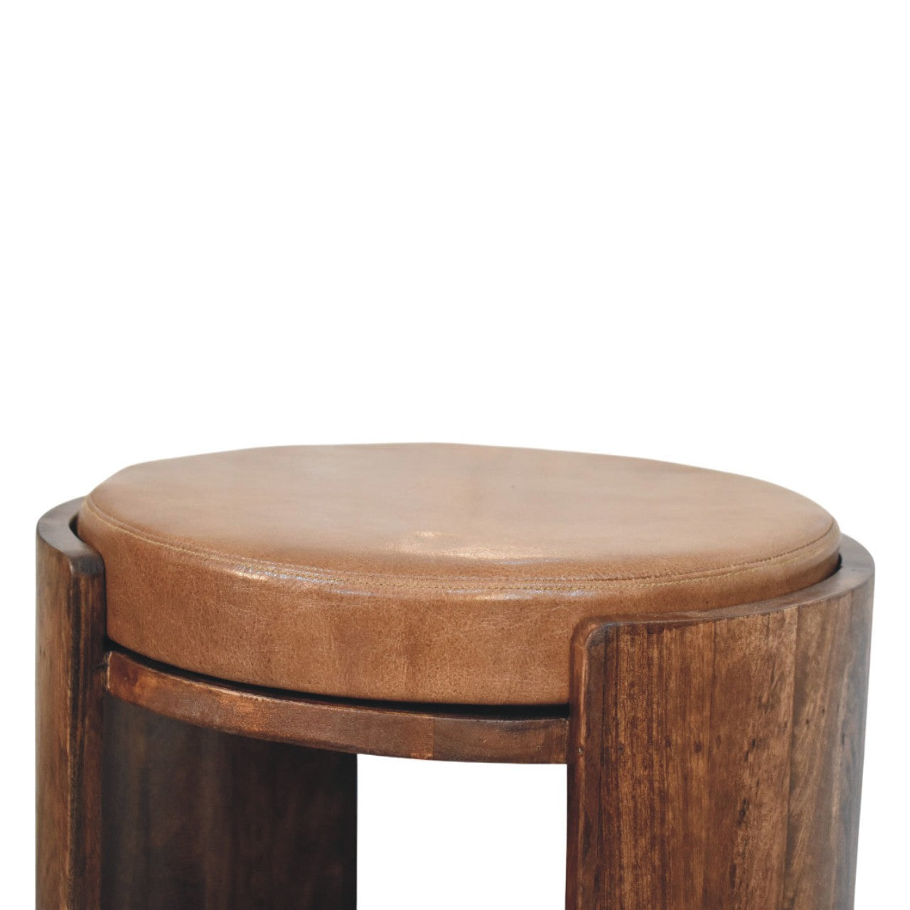 Savoy Leather Stool