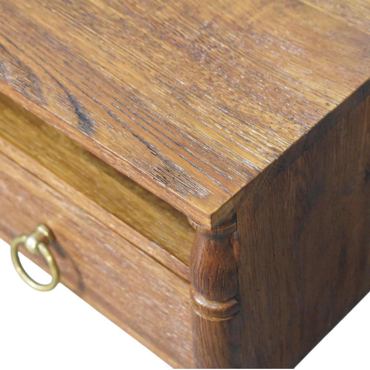 Turned Pillar Wall Nightstand